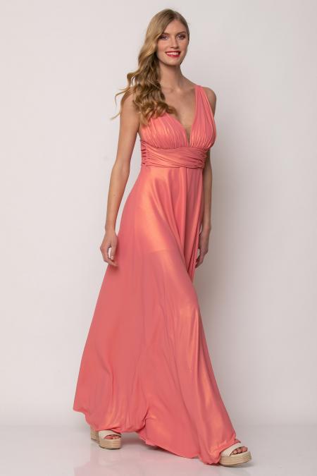 Bellino Maxi Φόρεμα  Σατέν Ροζ 21.11.2288