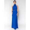 Φόρεμα maxi Cecilia σατέν μπλε ρουά S21C231