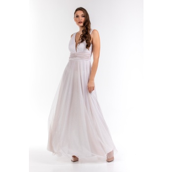 Γυναικείο Φόρεμα Maxi Bellino Λευκό 21.11.2633 – L