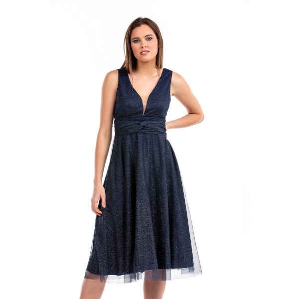Φόρεμα Midi Μπλε Bellino 21.11.2668 – Μ