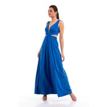 Γυναικείο Φόρεμα Maxi Μπλε Ιντιγκο