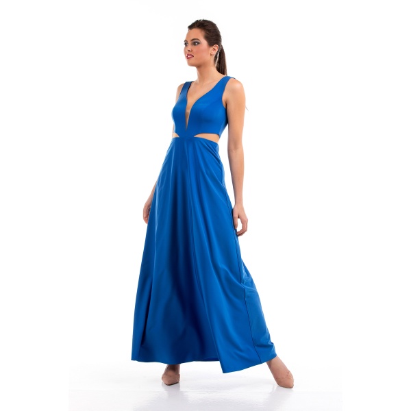 Γυναικείο Φόρεμα Maxi Μπλε Ιντιγκο Bellino 21.11.2659 – I