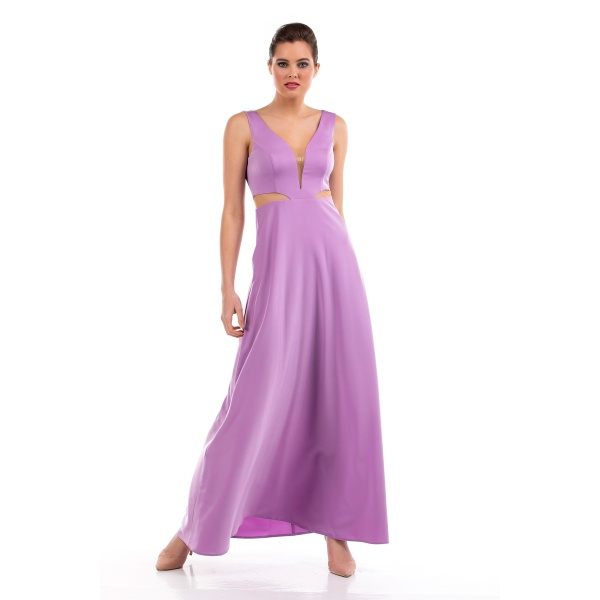 Γυναικείο Φόρεμα Maxi Λιλά Bellino 21.11.2659 – L