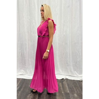 Φόρεμα Maxi Portal Fashion Ροζ PF – 28