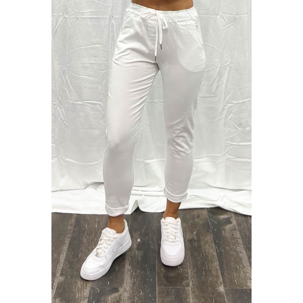 Παντελόνι Λευκό Portal Fashion PF – 40