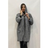 Παλτό Μπουκλέ Portal Fashion με Κουκούλα Μπεζ PF – 0014
