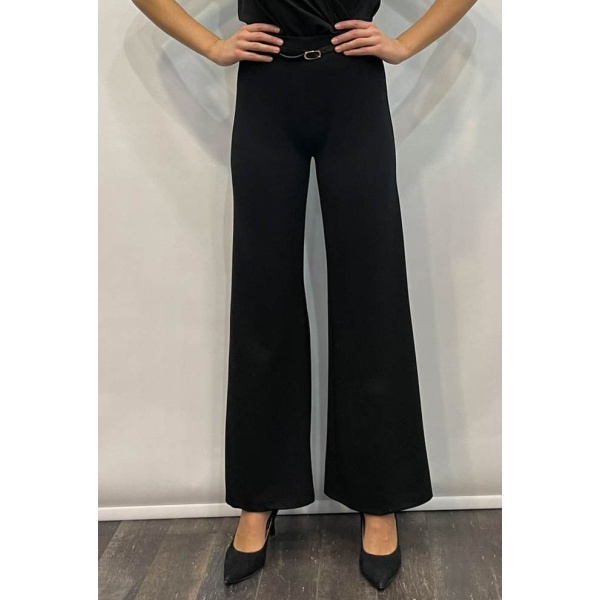 Παντελόνα Κρεπ Portal Fashion Μαύρη PF – 4010