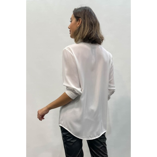 Πουκάμισο Portal Fashion Λευκό με Πατιλέτα PF – 312-white